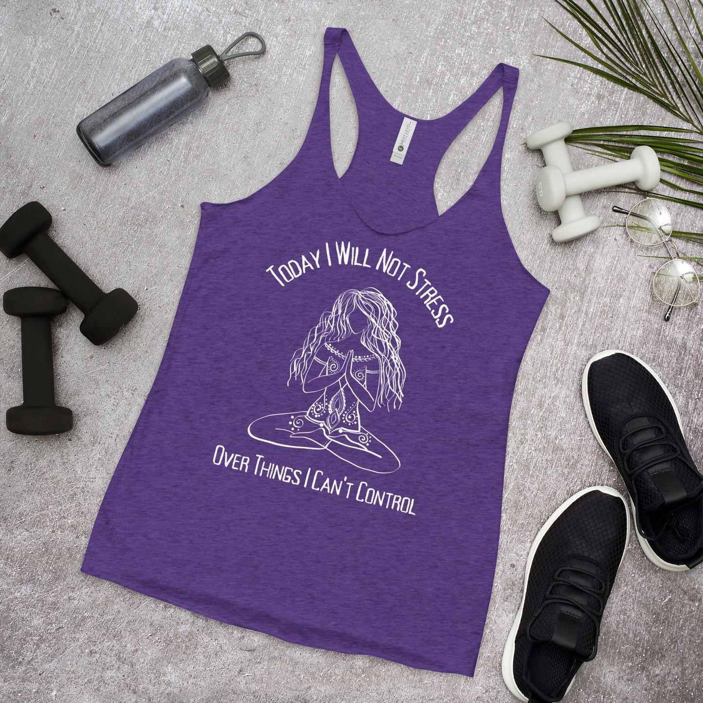 Stress Free Yoga Shirt, Yoga Tank, Meditation Shirt, Yoga Gift for Her, Good Vibes Shirt