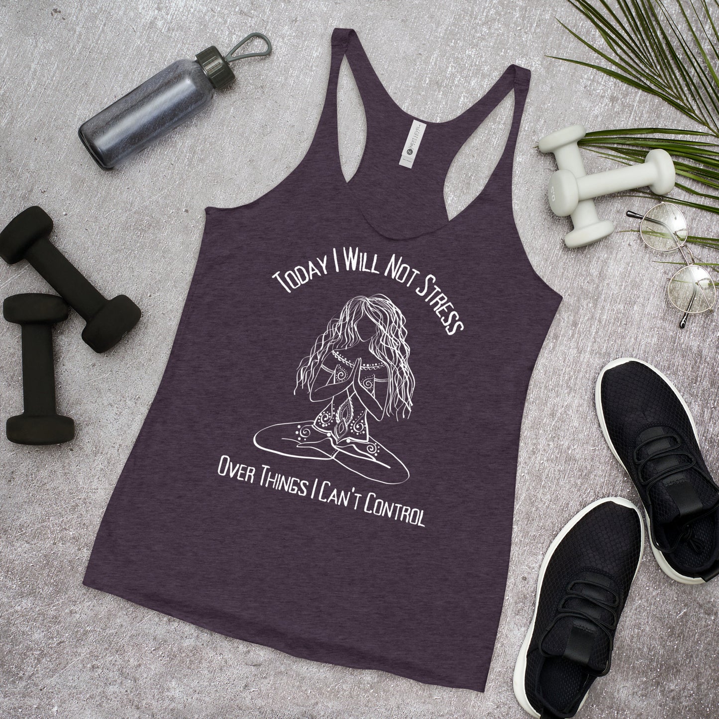 Stress Free Yoga Shirt, Yoga Tank, Meditation Shirt, Yoga Gift for Her, Good Vibes Shirt