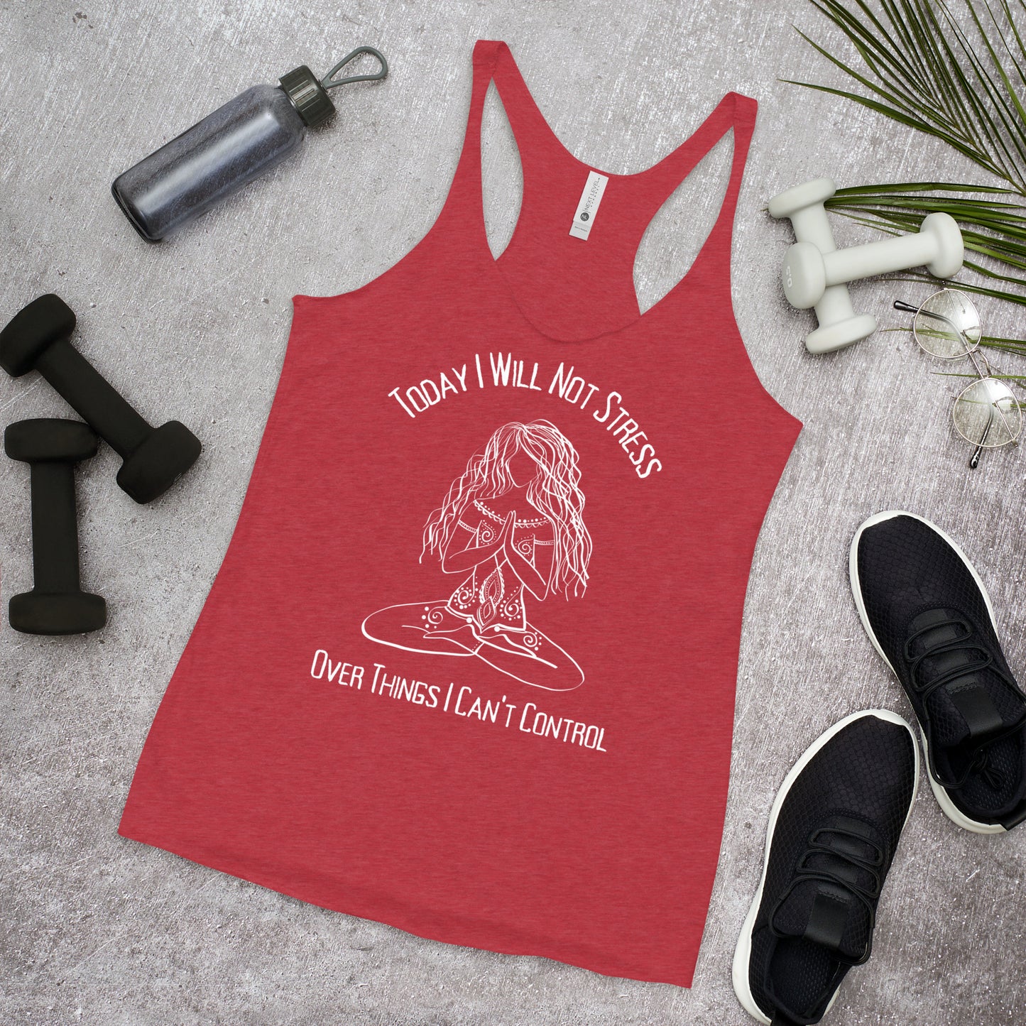 Stress Free Yoga Shirt, Yoga Tank, Meditation Shirt, Yoga Gift for Her, Good Vibes Shirt