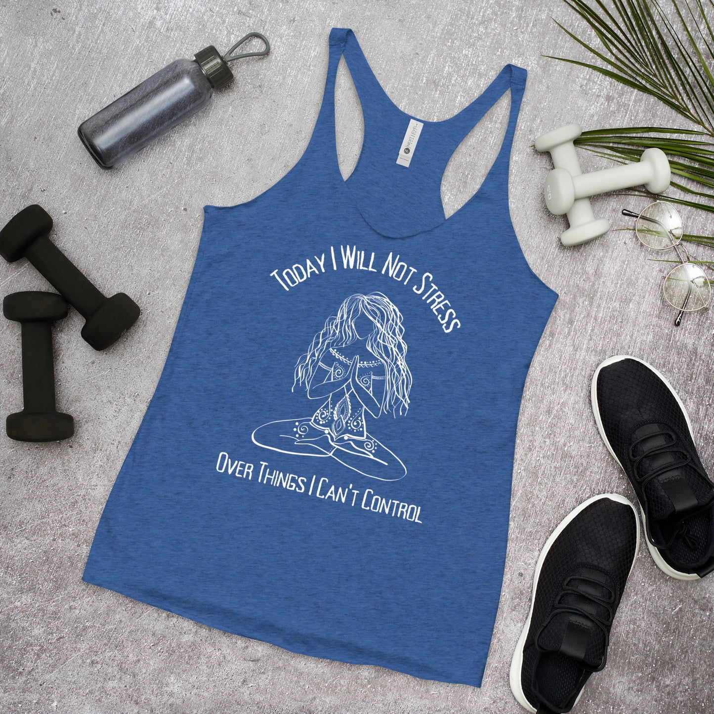 Stress Free Yoga Shirt, Yoga Tank, Meditation Shirt, Yoga Gift for Her, Good Vibes Shirt