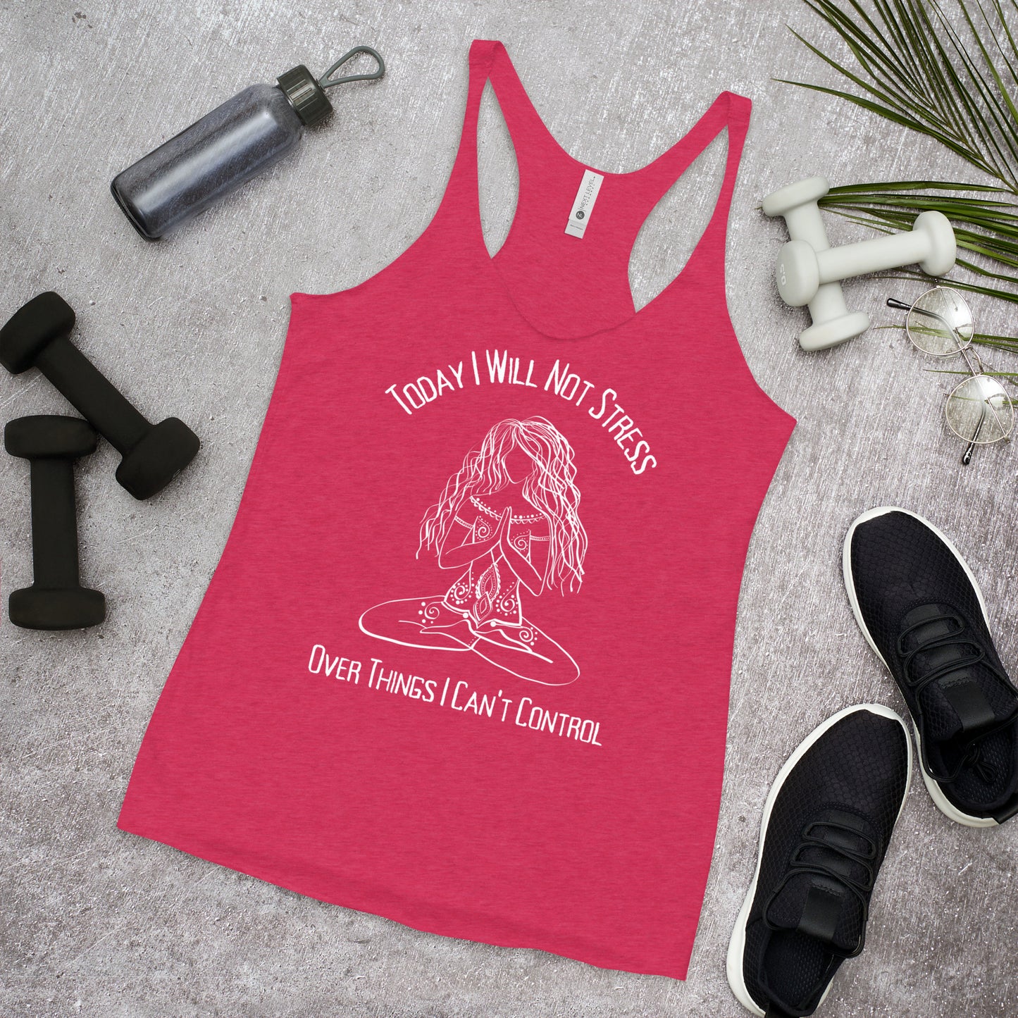 Stress Free Yoga Shirt, Yoga Tank, Meditation Shirt, Yoga Gift for Her, Good Vibes Shirt