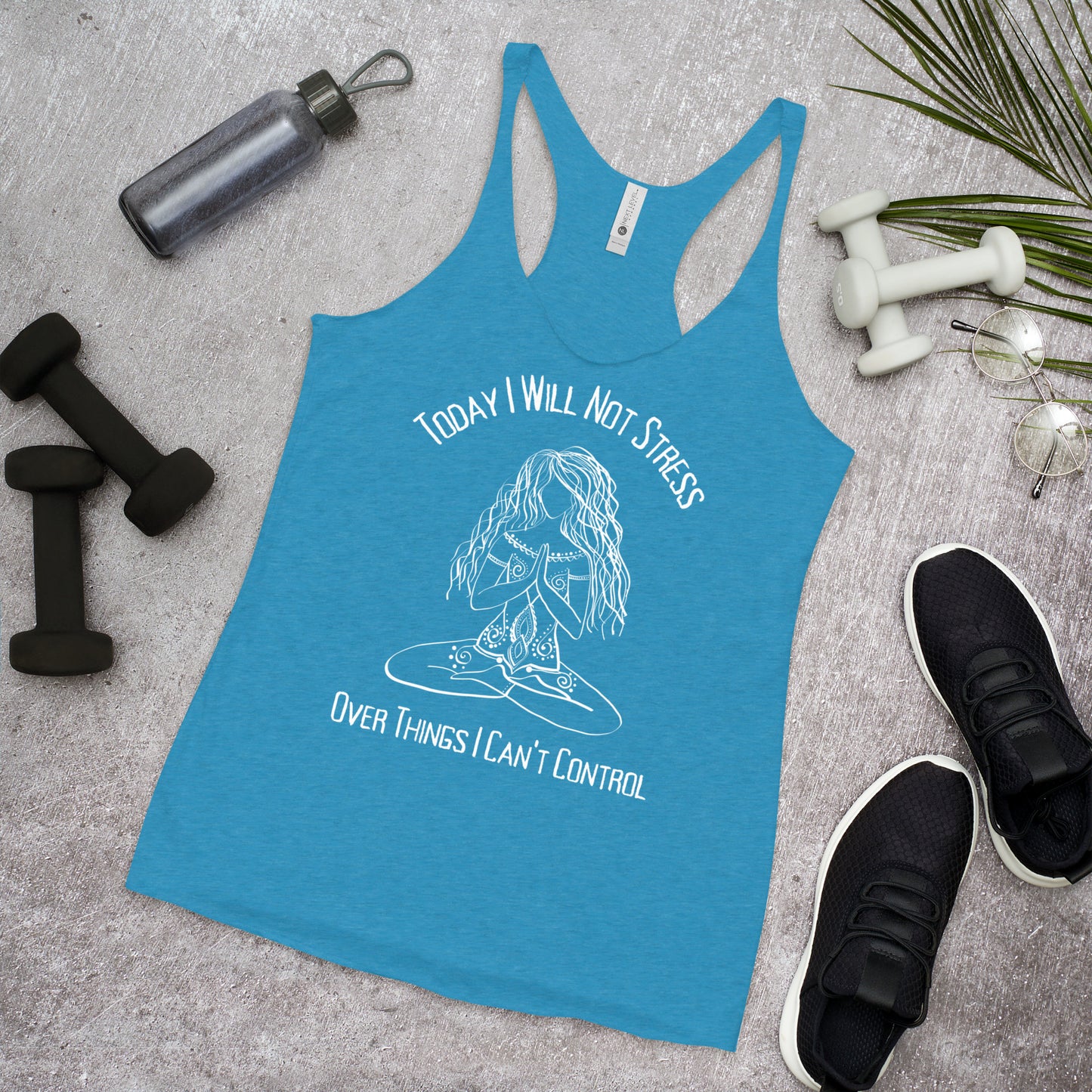 Stress Free Yoga Shirt, Yoga Tank, Meditation Shirt, Yoga Gift for Her, Good Vibes Shirt