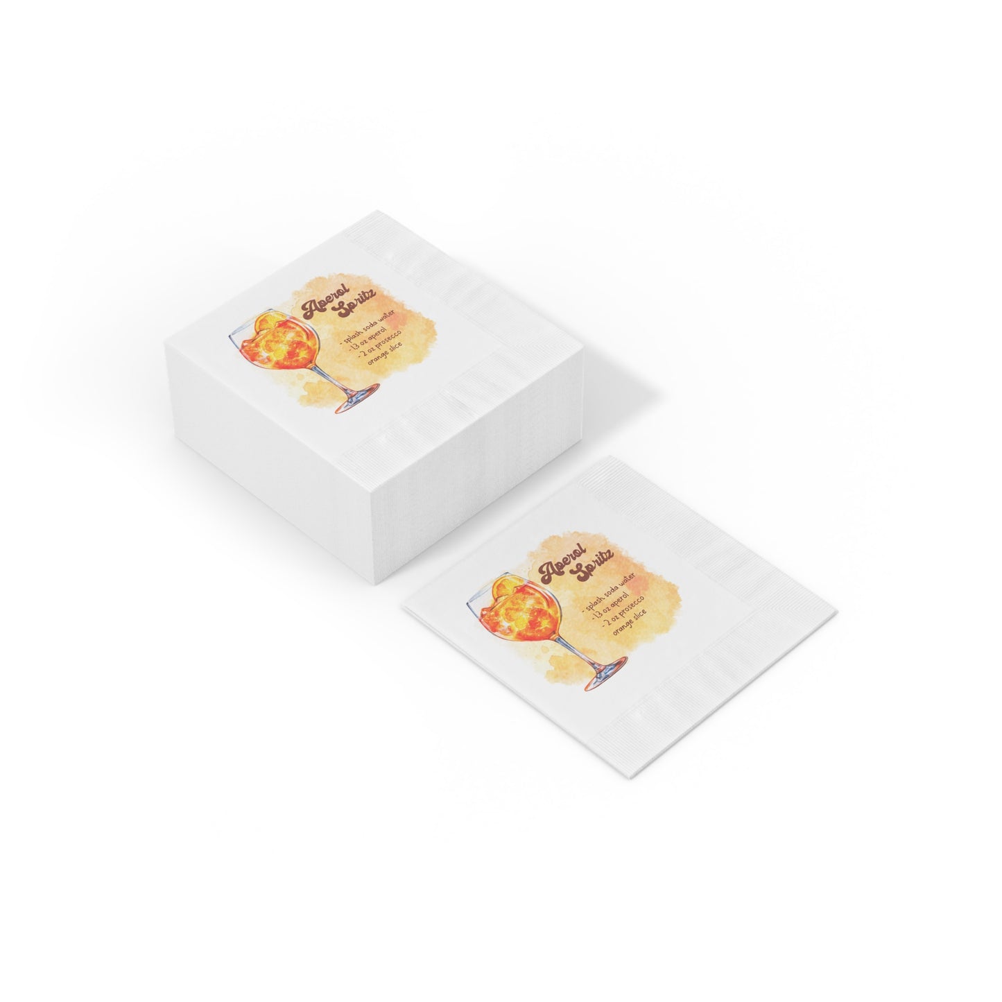 Aperol Spritz Cocktail Recipe Party Napkins