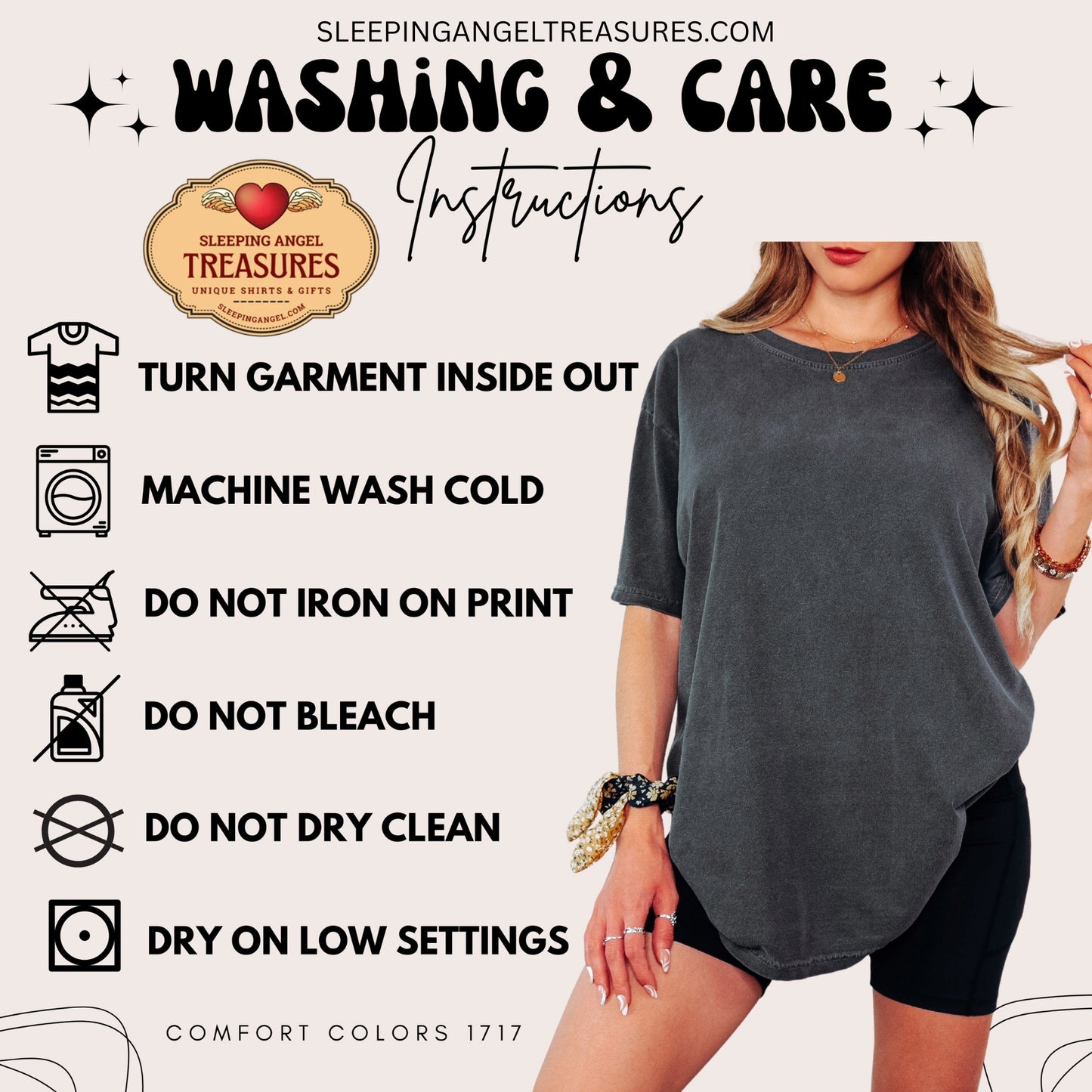 Comfort Colors Funny Tired Moms Club T-Shirt