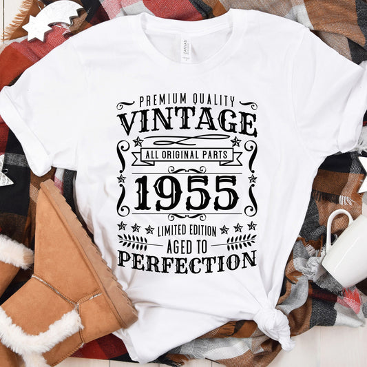 Vintage 1955 t-shirt, 70th Birthday Shirt, 1955 Birthday, Vintage 1955, 70th Gift