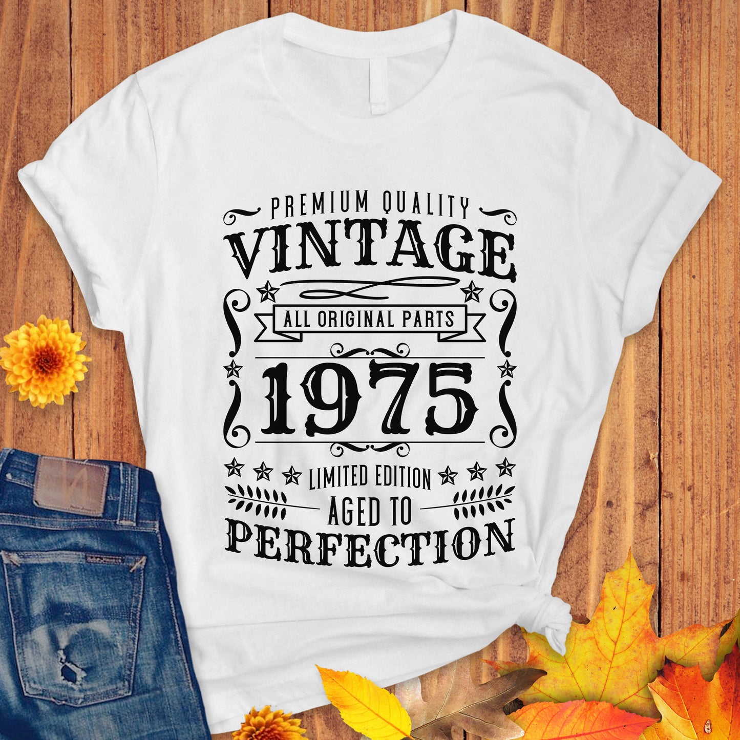 Vintage 1975 t-shirt, 50th Birthday Shirt, 1975 Birthday, Vintage 1975, 50th Gift