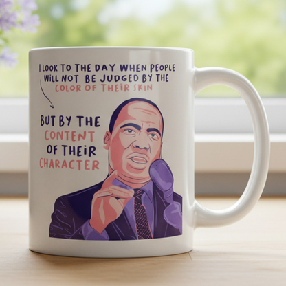 Martin Luther King Jr Quote White glossy mug