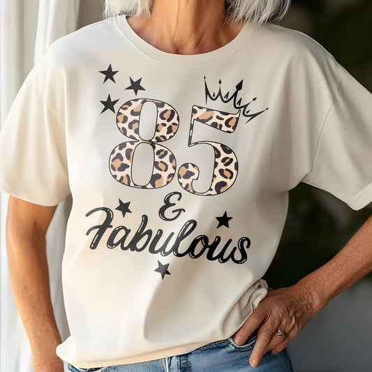 85 and Fabulous Short-Sleeve Unisex T-Shirt