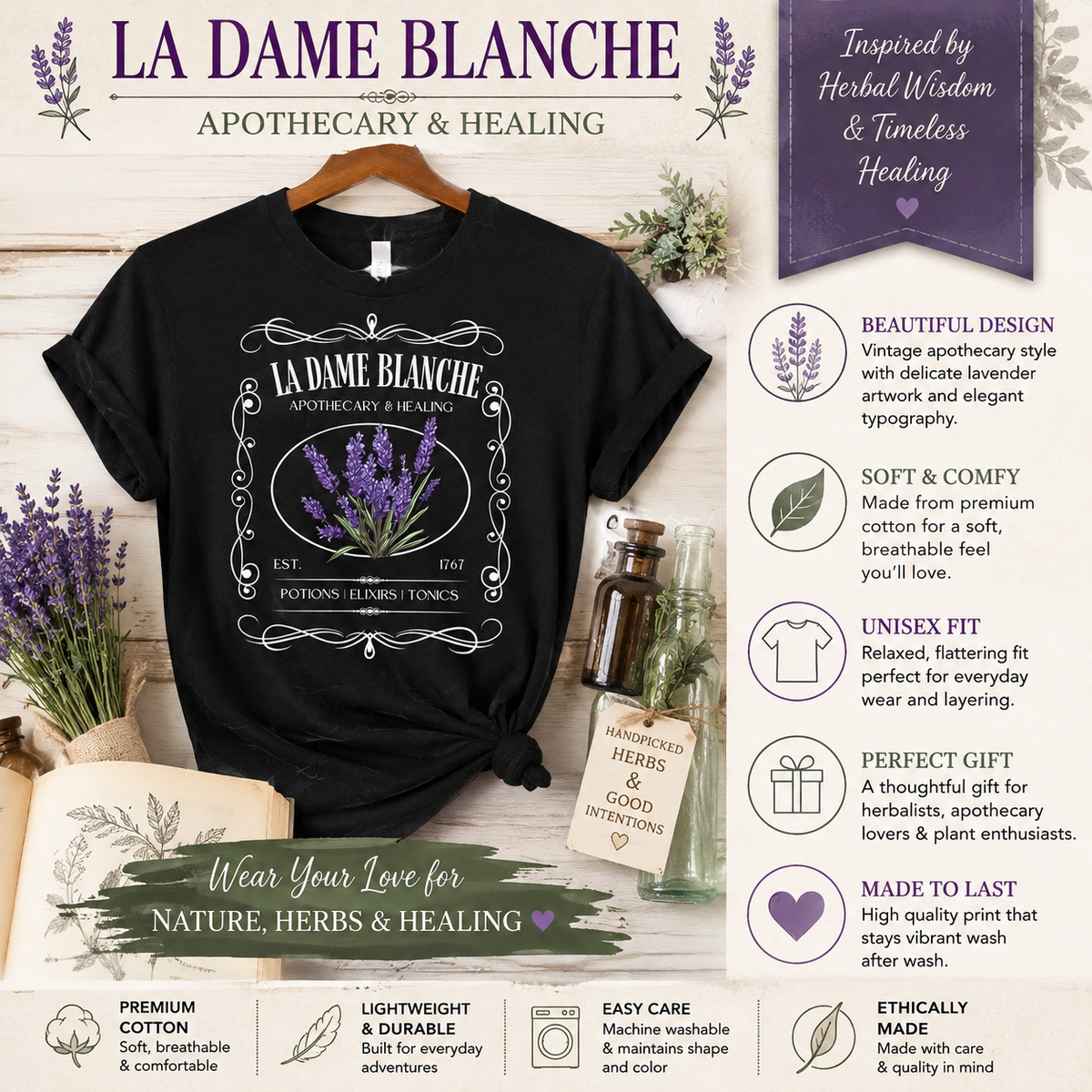 La Dame Blanche Sassenach T-Shirt