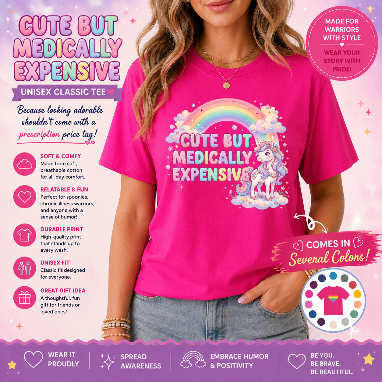 Cute But Medically Expensive Chronic Illness Unisex classic tee
