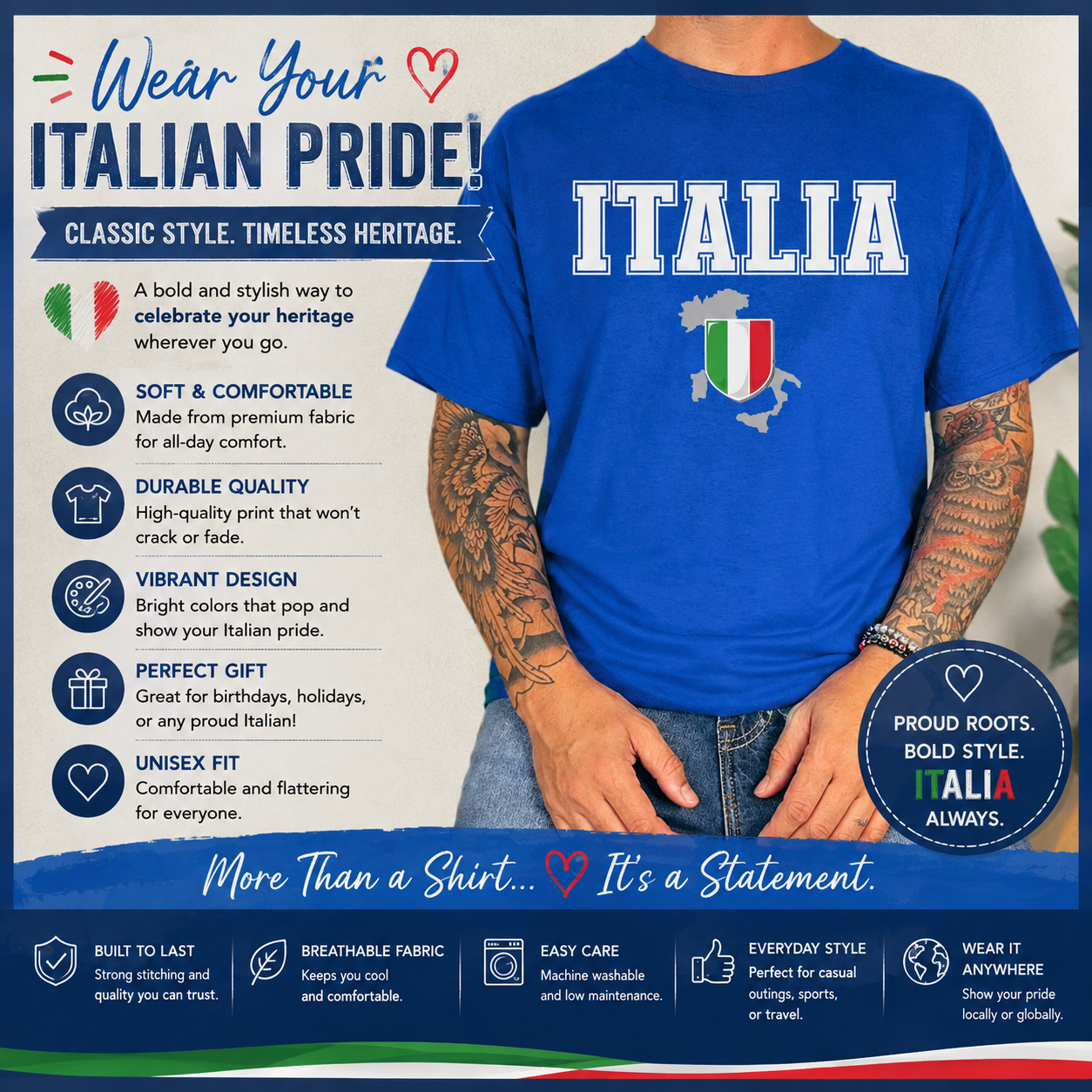 Italian Pride Graphic Tee