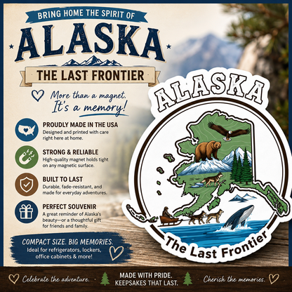 Alaska Souvenir Magnet