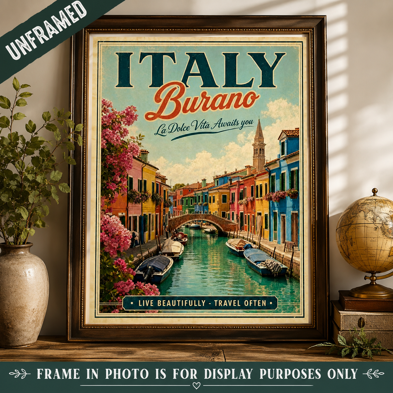 Burano Italy Poster (unframed)