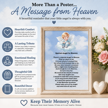 Special Angel in Heaven Poem Poster (UNFRAMED)