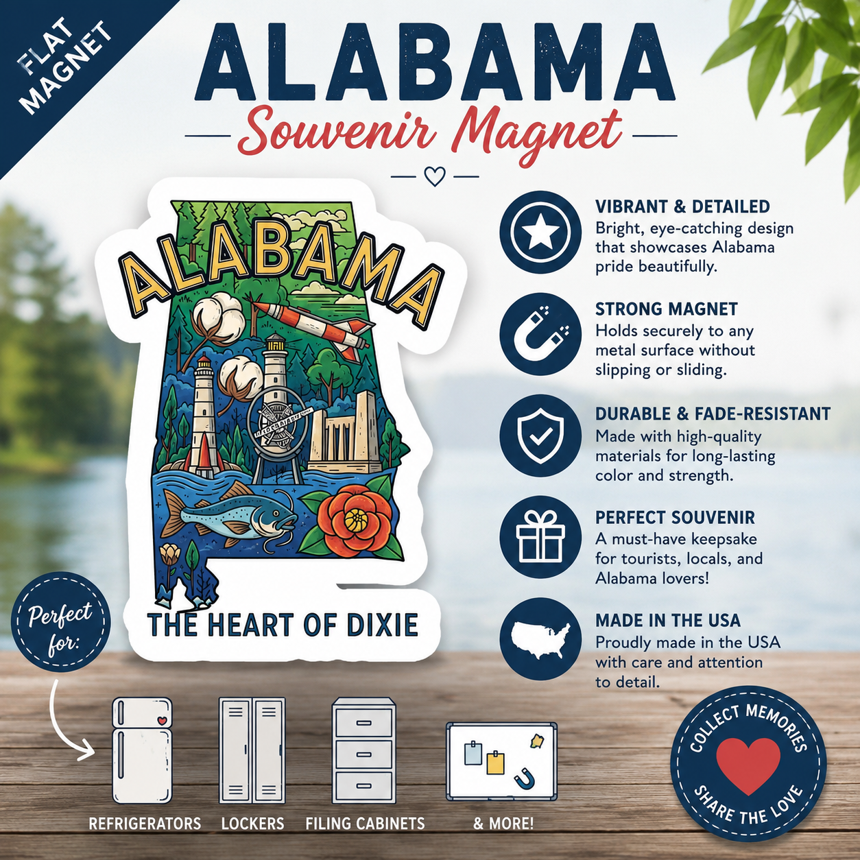 Alabama Souvenir Magnet
