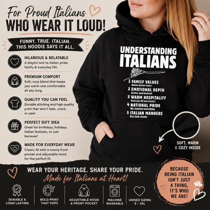 Understanding Italians Funny Unisex Hoodie