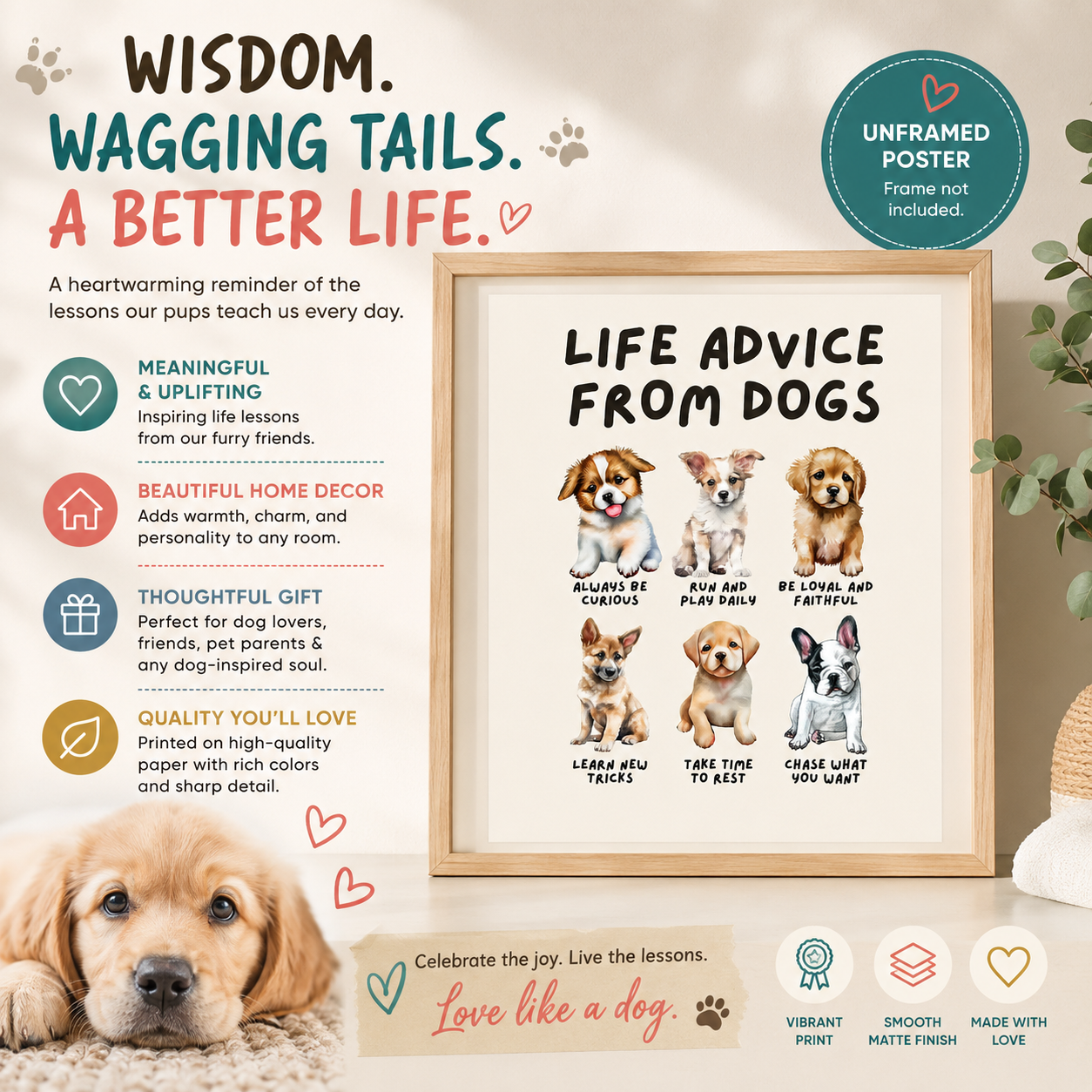 Life Advice from Dogs Poster