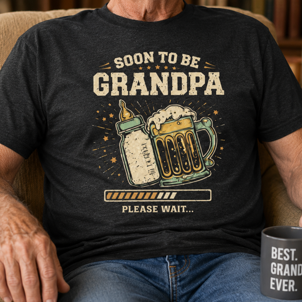Soon to be Grandpa Pregnancy Announcement T-Shirt