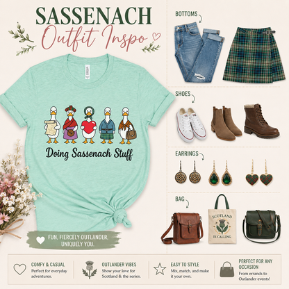 Doing Sassenach Stuff Funny Duck T-Shirt