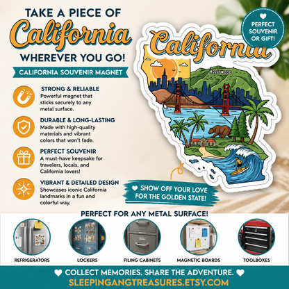 California Souvenir Magnet