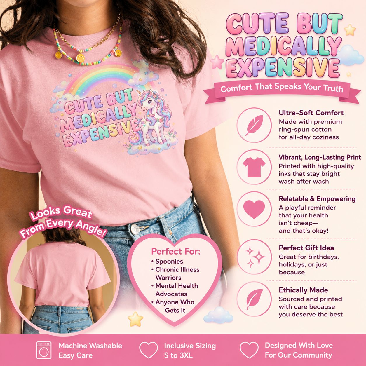 Cute But Medically Expensive Youth classic tee