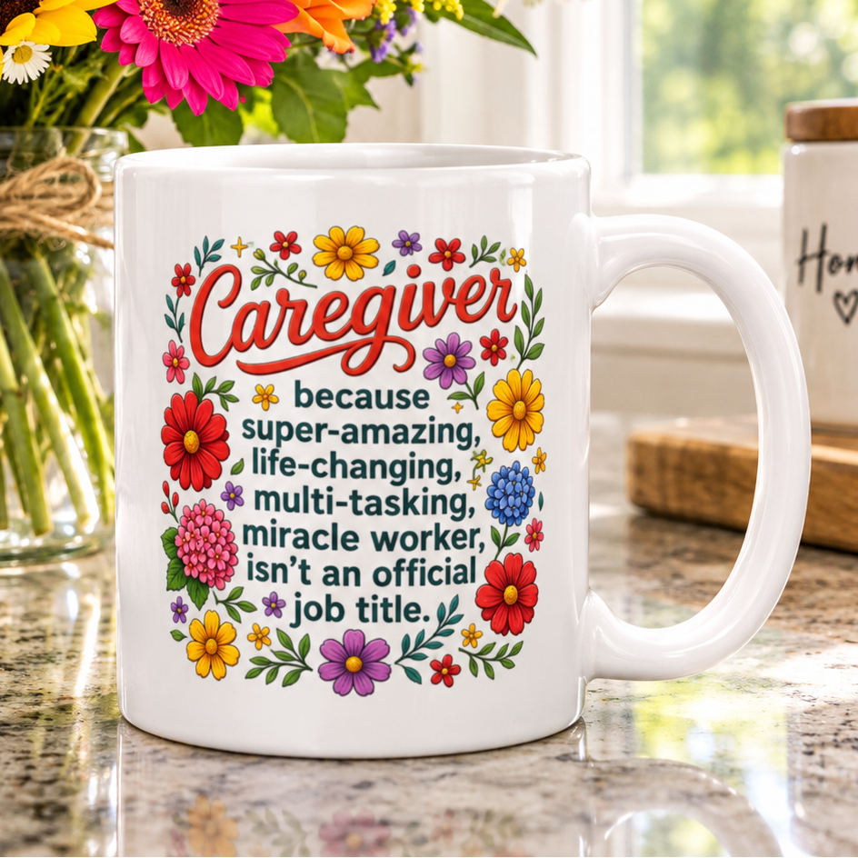 Caregiver Appreciation White Glossy Mug