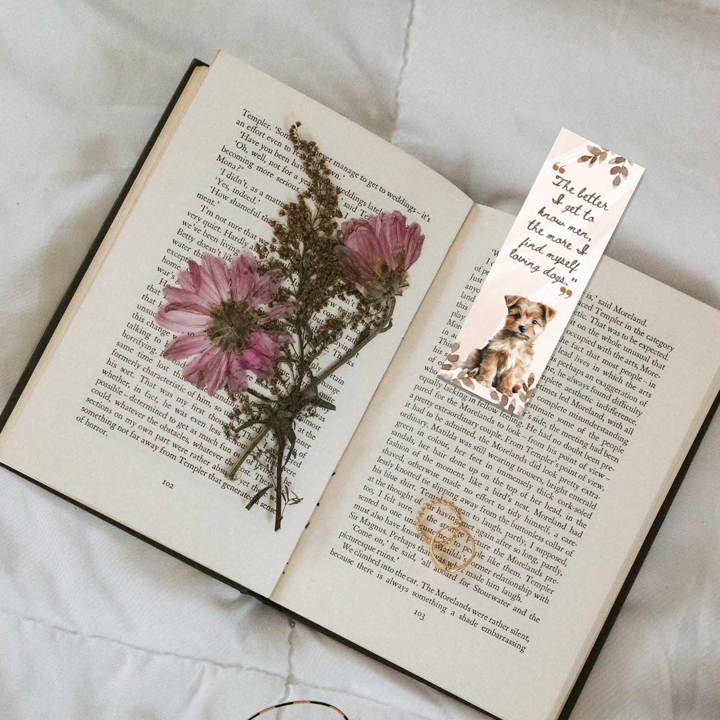 Printable Cute Dog Quotes Bookmarks- DIGITAL DOWNLOAD