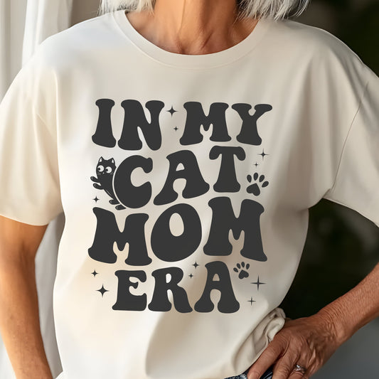 In my Cat Mom Era Shirt, Cat Mom Gift, Cat Lover Gift, Funny Cat T-Shirt, Cat Tee, Cat Era, Feline Fans