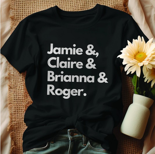 Outlander Fan Gift, Jamie Fraser T-Shirt, Claire Fraser Tee, Outlander Shirt