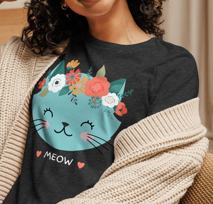 Gift For Cat Lover, Gift For Cat Mom, Cat Lover Women's Relaxed T-Shirt