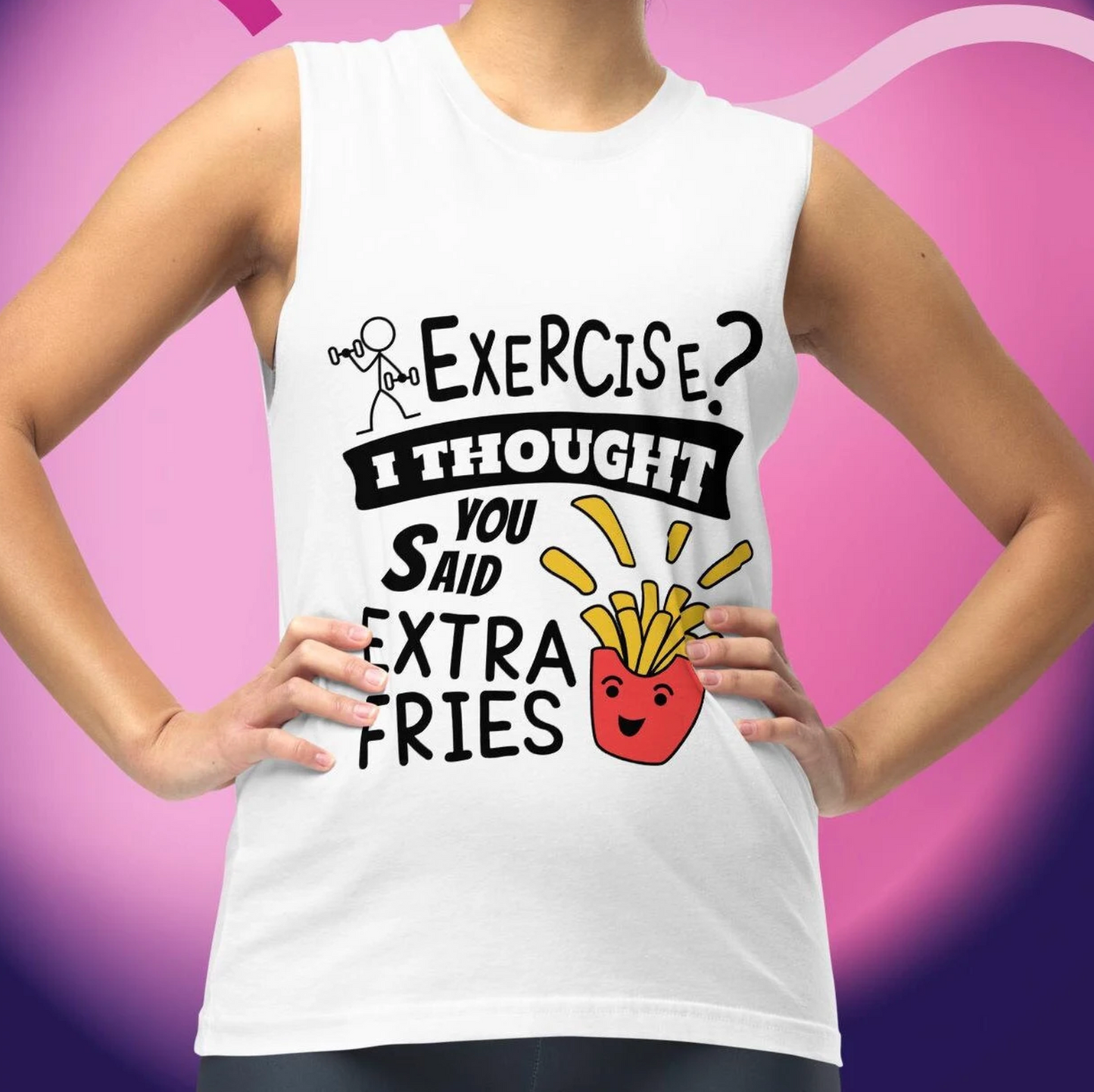 Funny Muscle Shirt, Fun Workout Shirt, Funny T-Shirt, Exercise Shirt, Funny Exercise Shirt