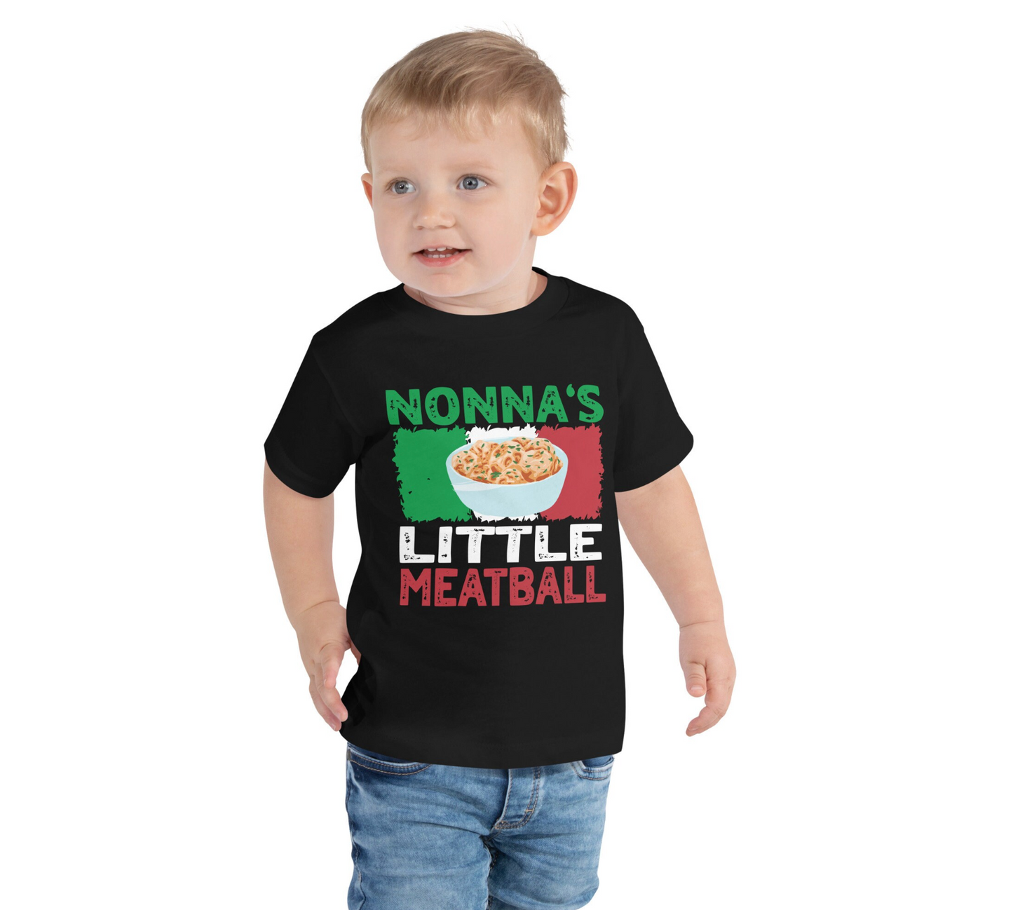 Italian Toddler Shirt, Nonna's Little Meatball Shirt, Italian Kid Shirt