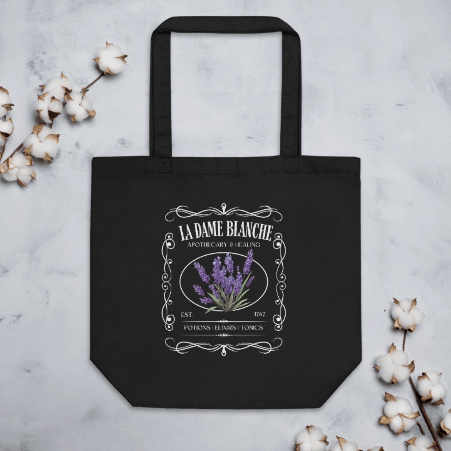 La Dame Blanche Tote Bag, Outlander Gift, Sassenach Outlander, Fraser's Ridge, Outlander Tote Bag