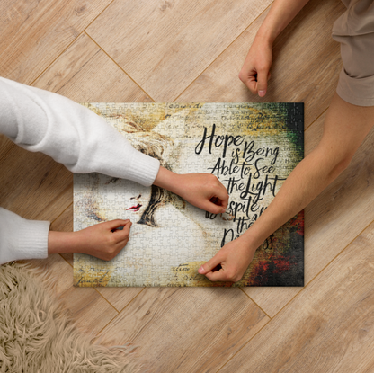 Angel Jigsaw Puzzle, Hope Poem Puzzle, Inspirational & Motivational Gift