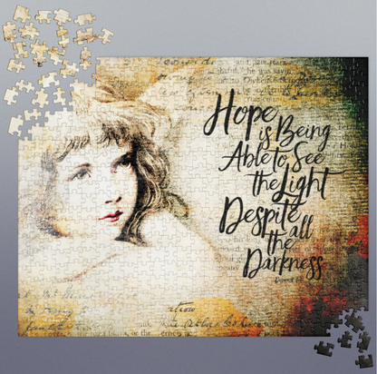 Angel Jigsaw Puzzle, Hope Poem Puzzle, Inspirational & Motivational Gift