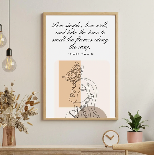 Mark Twain Quote Poster Wall Art Decor, Home Decor Gift, Inspirational Wall Art, Inspirational Gift Poster UNFRAMED