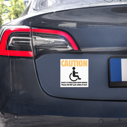 Disabled Parking Car Magnet 5' x  5'