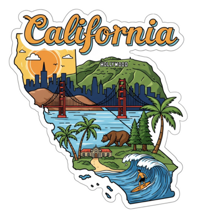 California Souvenir Magnet