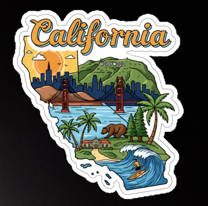 California Souvenir Magnet