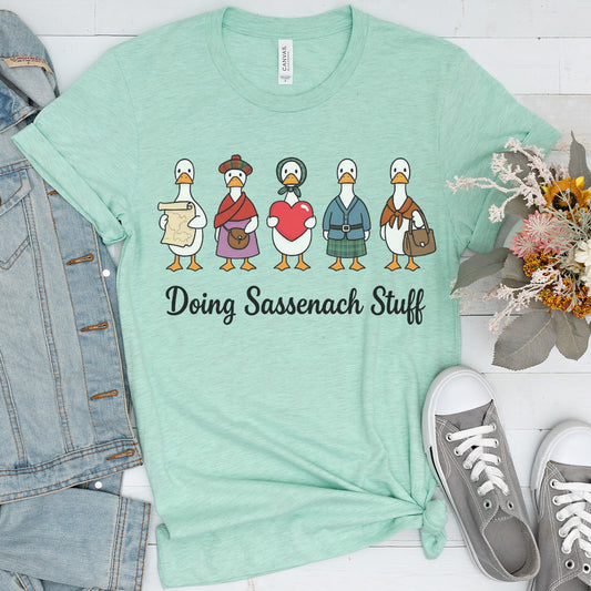 Doing Sassenach Stuff Funny Duck T-Shirt
