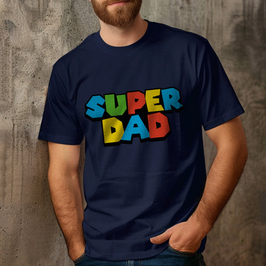 Super Dad Shirt, Super Mario Fan, Gamer Dad Shirt, Gift for Daddy, Cool Dad Shirt