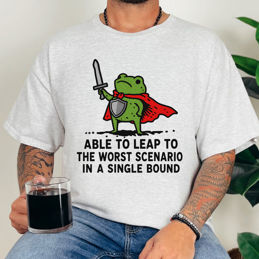 Worst Case Scenario Superhero Frog Unisex classic tee