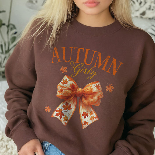 "Autumn Girly" Fall Coquette Sweatshirt