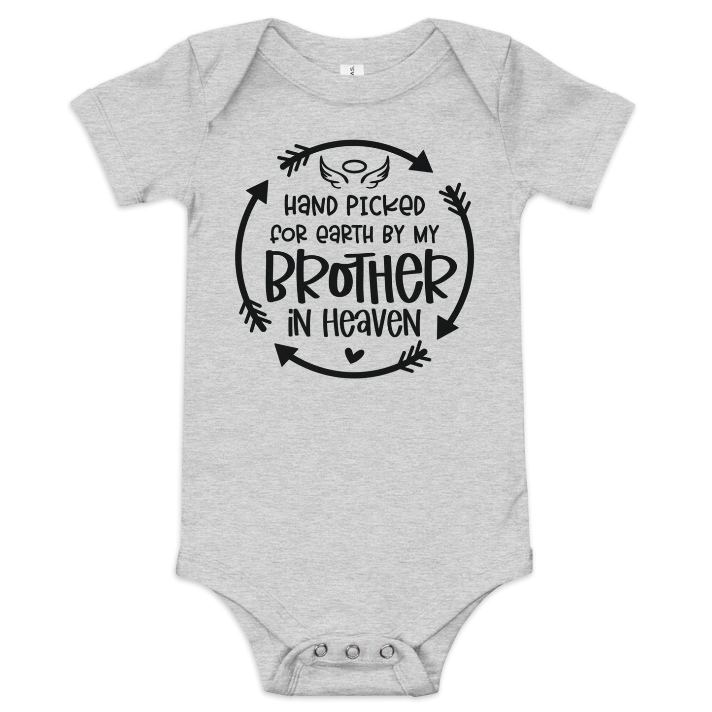 Rainbow Baby Onesie, Big Brother in Heaven Baby Gift, Sent from Heaven, Handpicked from Heaven, Baby Shower Gift