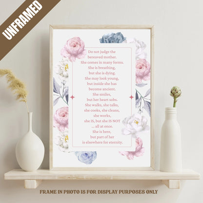 Bereaved Mother Memorial Poster