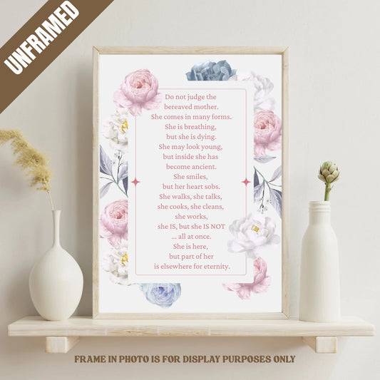 Bereaved Mother Memorial Poster
