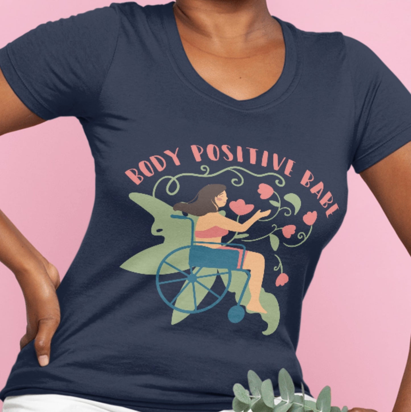 Body Positive Babe T-Shirt, Body Positivity Tee, Love Your Body, Disability Shirt, Rare Disease Day Gift, Self Love Tee, Motivational Gift