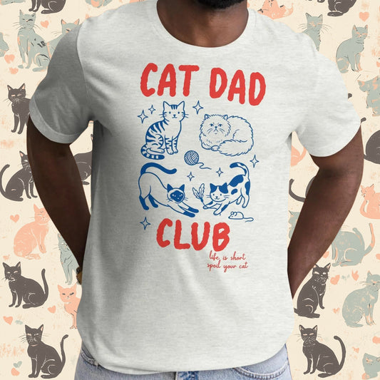 Cat Dad Club T-Shirt