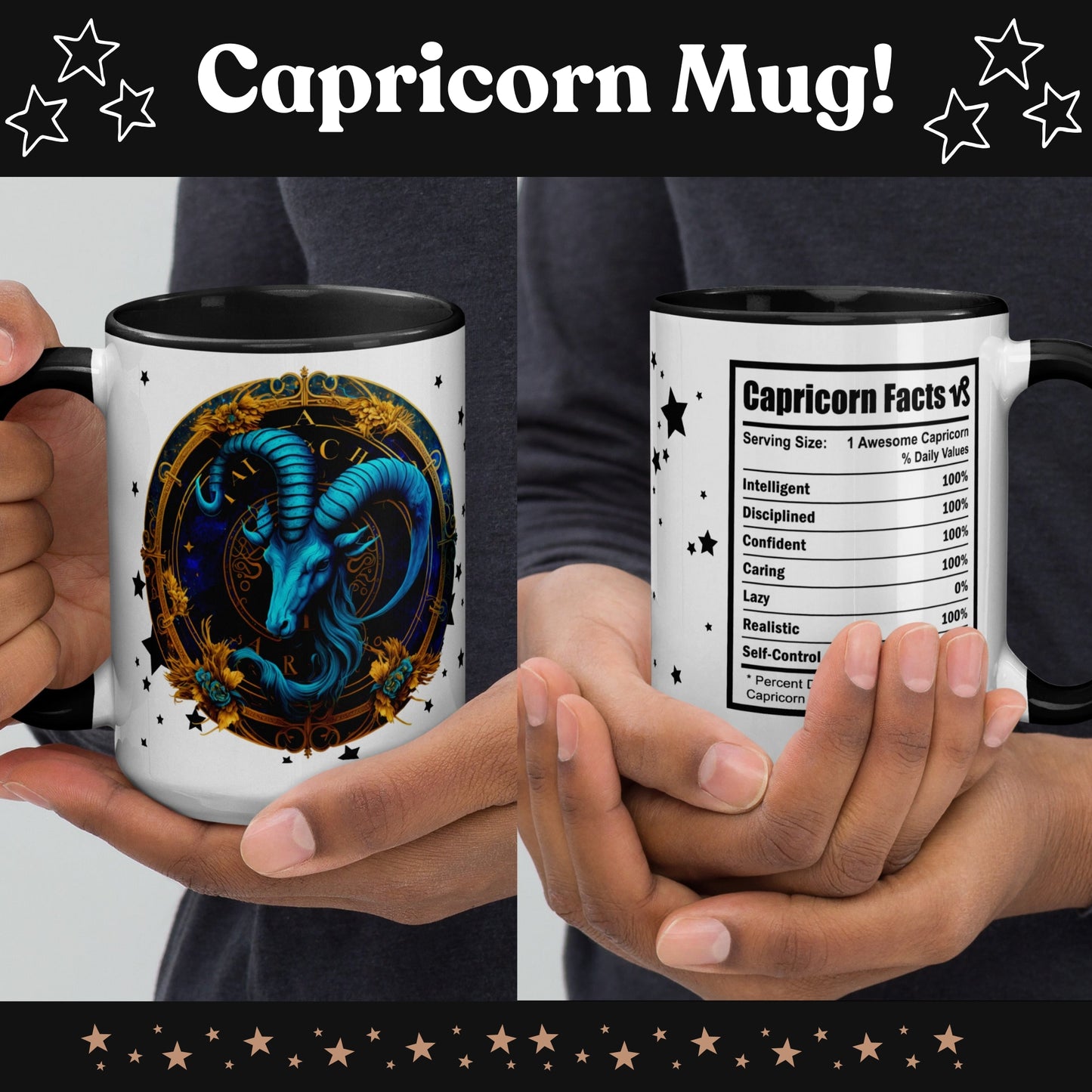 Capricorn Zodiac Mug, Capricorn Zodiac Gifts, Astrology Mug, Capricorn Mug, Capricorn Gift, Astrology Gift