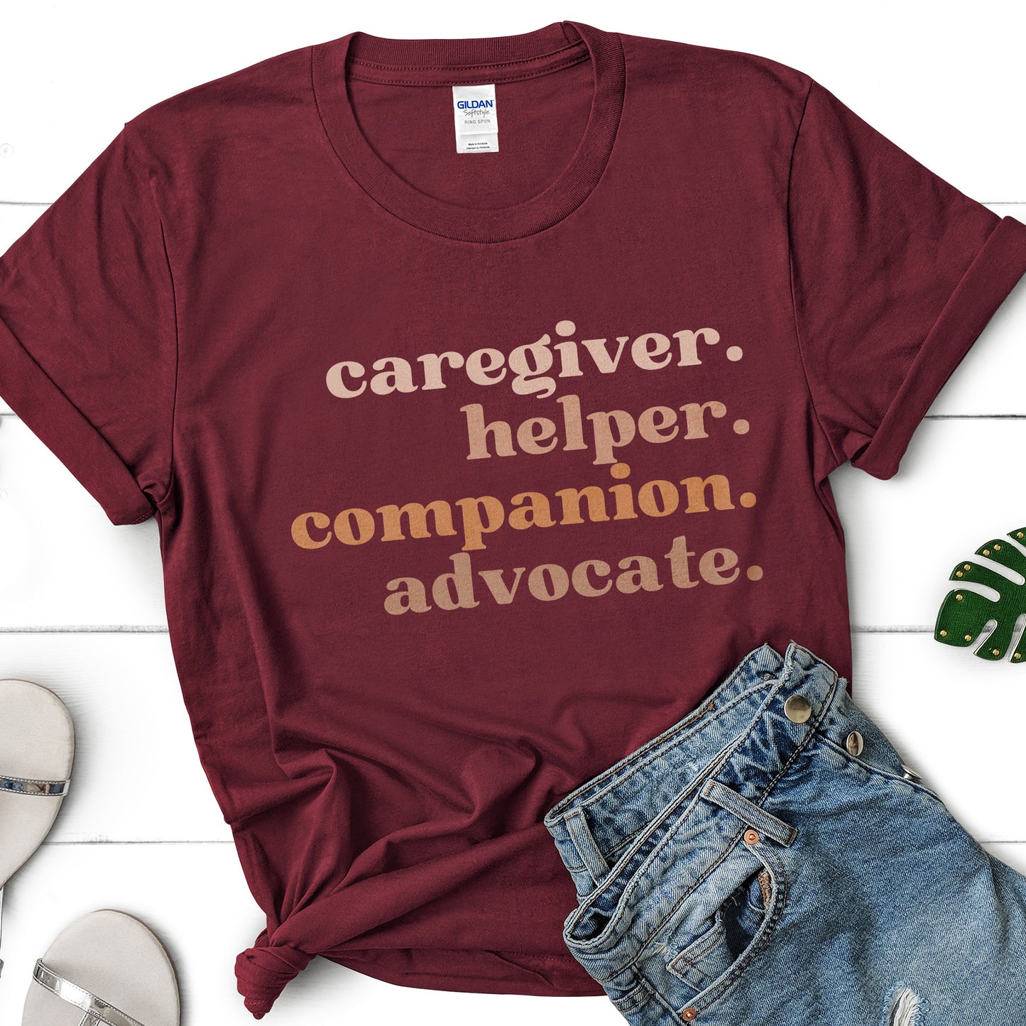 Caregiver T-Shirt, Helper Gift, Companion Shirt, Advocate Tee, Healthcare Worker shirt